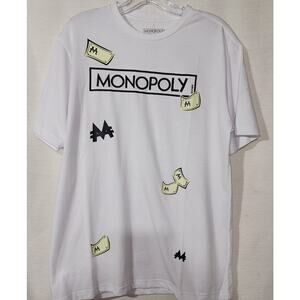 Monopoly men's white shirt size medium